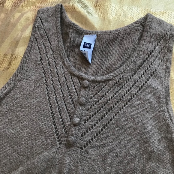 Like NEW!  GAP Brown Sweater Tank - Picture 2 of 2